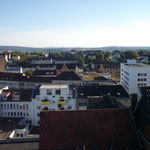 Blick nach Dennhausen, rechts ist das VW-Werk zu erkennen