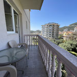 Blick von der Terrasse des Apartments Guesthouse Čenić auf die Umgebung