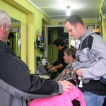 Gunnar beim Friseur