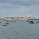 Saint Malo. view from the sea bus, between Dinard and St Malo. picture taken by Héloïse Duault for B&B Le Berceul