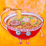 ラーメンいかが？《アクリル画》