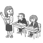 中高生モノクロ１《デジタル》