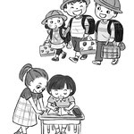 小学生モノクロ《デジタル》