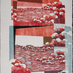 À la brunante, 1995, bois gravé, gaufrure, 81 X 61 cm