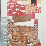 Au soleil levant, 1995, bois gravé, gaufrure, 80 X 61 cm