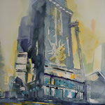 Skyline... Aquarell inkl. R....ca. 76 x 96cm