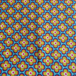 Muster 11 - Blumen blau gelb