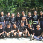 Students at No. 1 Parungkuda Senior High School , active in environmental beautification and echo seminars 