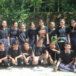 Students at No. 1 Parungkuda Senior High School , active in environmental beautification and echo seminars 