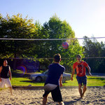 Volleyball mit Allemann: Peter, Ben und ich
