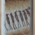"Schräge Vögel", 43 cm x 33 cm, verkauft