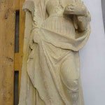 Sainte Barbe, XVIe siècle, pierre calcaire