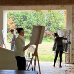 gemeinsam am Malen
