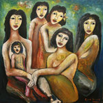 Mujeres de Canaima. Elisabeth Gonzalez.Venezuelan artist resident. Germany