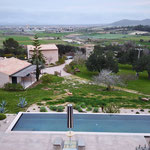 Fullshot solar umbrella and pool