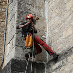 Travaux de rebouchage de fissures et pose de jauges témoins ©Chenu Travaux Spéciaux