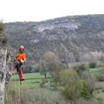 Travaux de sécurisation de paroi et purge de blocs instables© Florian Chenu