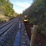 ©Chenu Travaux Spéciaux Micro Terrassement Travaux de curage de fossé SNCF