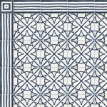 SOUTHERN TILES_CAROCIM, Zementfliesen_Bordüre: DHAR CR111, 10x20 / 1,6 cm // Dekor: Etoile CR105, 20x20 / 1,6 cm