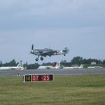 Me 109 während der Landung
