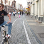 Unterwegs in Vilnius, Litauen. Fahradfahren ist beliebt.