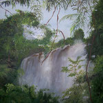 Salto de Yipantla, óleo sobre tela, 40x50cm, 2003