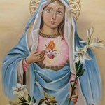 Dulce Virgen María, óleo sobre tela, 70x50cm, 2015