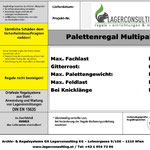 Regal Belastungstafel Information und Angaben der Fachlast Traglast