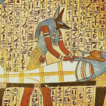 Procés de momificació d'Ossiris per Anubis