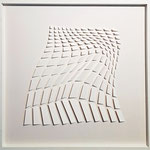 Papierschnitt mit Hanfpapier, weisser Hintergrund