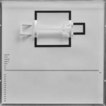 D110, Projekt mit gerhard rühm, 2021, 50 x 50 cm, rückseitige Signatur gerhard rühm + Jürgen Wolff
