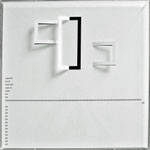 D101, Projekt mit gerhard rühm, 2021, 50 x 50 cm, rückseitige Signatur gerhard rühm + Jürgen Wolff