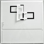 D105, Projekt mit gerhard rühm, 2021, 50 x 50 cm, rückseitige Signatur gerhard rühm + Jürgen Wolff