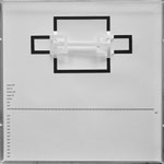 D111, Projekt mit gerhard rühm, 2021, 50 x 50 cm, rückseitige Signatur gerhard rühm + Jürgen Wolff