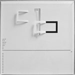 D103, Projekt mit gerhard rühm, 2021, 50 x 50 cm, rückseitige Signatur gerhard rühm + Jürgen Wolff