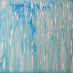 Mousson - Thé et acrylique - carton toilé