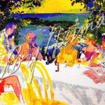 Wine Alfresco 21.75x33 $4200 serigraph