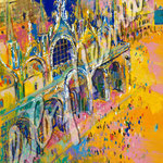 Piazza San Marco 26x20 $1575 lithograph