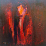 Destinée - Technique mixte - 70x70cm (collection privée)