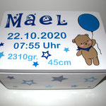 Erinnerungsbox klein weiss