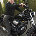 27.03.2014: Peter Rudschewski aus Grenzach-Wyhlen mit seiner neuen YAMAHA XV 950 ABS