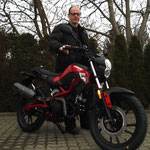 16.01.2014: Ulrich Dums aus Lörrach mit seinem neuen KYMCO K-Pipe 50