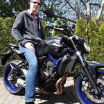 17.04.2014: Franz-Peter Wagner aus Bad Säckingen mit seiner neuen YAMAHA MT-07 ABS