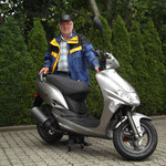 14.08.2014: Walter Enderlin aus Egringen mit seinem neuen KYMCO Vitality 50 