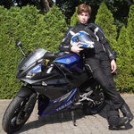 12.06.2014: Benjamin Bleile aus Freiburg mit seiner neuen YAMAHA YZF-R 125