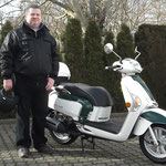 27.01.2014: Maik Görtz aus Lörrach mit seinem neuen KYMCO Like 125 LX