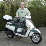 14.04.2014: Lothar Blum aus Bad Bellingen mit seinem neuen KYMCO Like 50 2T