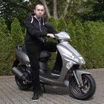 09.05.2014: Herr Zelazko aus Weil am Rhein mit seinem neuen KYMCO Vitality 50