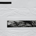 Patrice Moreau. Gravure en taille douce à la pointe sèche et gaufrage sur bois. Papier 21 cm x 29,7cm - Livre d'artiste "La Loire"