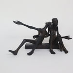 Patrice Moreau. La tentation - 2006 - Bronze pièce unique - 23,5 cm x 17,5 cm hauteur 12,5 cm. Fondeur Guillaume Couffignal